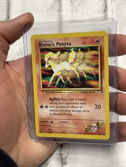 Pokemon Gym Heroes Card 63/132 Blaine's Ponyta Nintendo NM/MT Vintage Card WOTC - Image 2