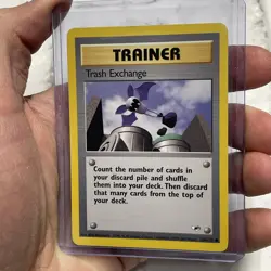 Trash Exchange 126/132 Gym Heroes Pokemon Card NM Near Mint Vintage Common WOTC - Image 2