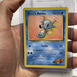 Pokemon MISTY'S HORSEA Pokemon Playing Game Card 86/132 Nintendo NM Vintage Vtg - Image 1