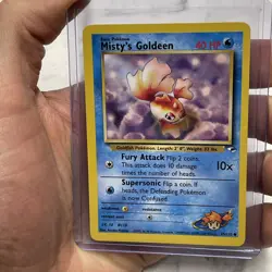 Pokemon Gym Heroes 85/132 Misty's Goldeen Nintendo Vintage Vtg Card NM/MT WOTC - Image 1