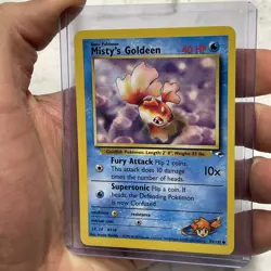 Pokemon Gym Heroes 85/132 Misty's Goldeen Nintendo Vintage Vtg Card NM/MT WOTC - Image 2
