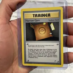 Pokemon Gym Heroes Narrow Gym 124/132 Vintage Common Trainer Card Nintendo NM/MT - Image 2