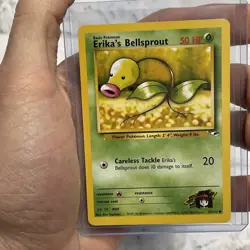 Pokemon Erika’s Bellsprout 76/132 Gym Heroes Unlimited Common NM Nintendo Card - Image 1