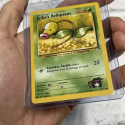 Pokemon Erika’s Bellsprout 76/132 Gym Heroes Unlimited Common NM Nintendo Card - Image 2