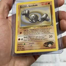 Pokemon Brock's Geodude - WOTC Gym Heroes Common 66/132 Unlimited 2000 NM Card - Image 2