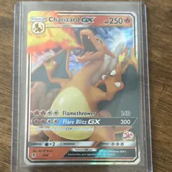 Pokemon Charizard GX Holo 250 HP Flare Blitz GX Card 9/68 Fire Dragon - Image 1