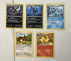 Pokemon Eeveelutions 5 card lot B&W Dark Explorers Umbreon 60,61 Eevee 84 Mint + - Image 1