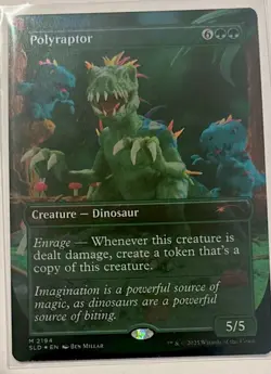 MTG - Secret Lair (Play-Doh) - POLYRAPTOR - #2194 FOIL - Image 2