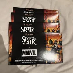MTG Secret Lair x Marvel's Spider-Man: Venom Unleashed Rainbow FOIL (SEALED) - Image 1