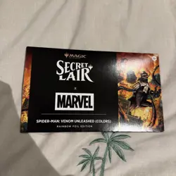 MTG Secret Lair x Marvel's Spider-Man: Venom Unleashed Rainbow FOIL (SEALED) - Image 2