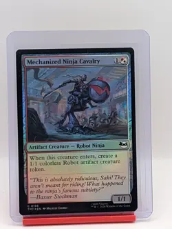 Mechanized Ninja Cavalry (Foil) #156 Magic Teenage Mutant Ninja Turtles - Image 1
