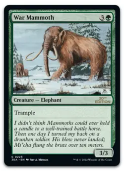 War Mammoth #223 (NM) 30th Anniversary Edition 30A Magic MTG - Image 1