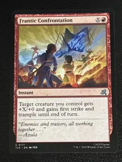 MTG Avatar: The Last Airbender: Eternal-Legal Frantic Confrontation 0117 NM - Image 1