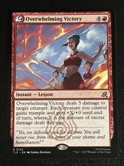 MTG Avatar: The Last Airbender: Eternal-Legal Overwhelming Victory 0123 NM Rare - Image 1