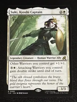MTG Avatar: The Last Airbender: Eternal-Legal Suki, Kyoshi Captain 0085 NM Rare - Image 1