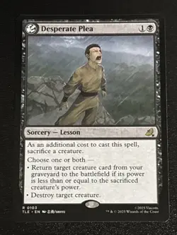 MTG Avatar: The Last Airbender: Eternal-Legal Desperate Plea 0103 NM Rare - Image 1