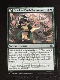 MTG Avatar: The Last Airbender: Eternal-Legal Cracked Earth Technique 0135 NM - Image 1