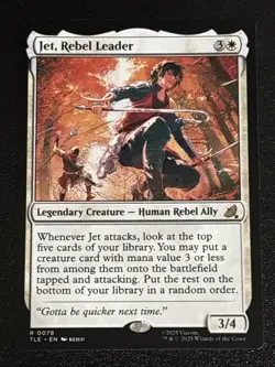MTG Avatar: The Last Airbender: Eternal-Legal Jet, Rebel Leader 0078 NM Rare - Image 1