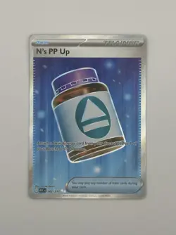 N's PP Up 262/217 ASC: Ultra Rare Full Art Holo Trainer-Item Pokemon TCG Card - Image 1