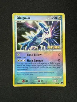 Pokemon TCG Dialga 16/106 Platinum Burger King Reverse Holo Promo - DMG - Image 1