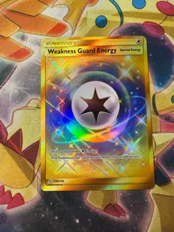 Pokemon NM Holo Weakness Guard Energy (Secret) 258/236 Secret Rare SM - Unified - Image 1