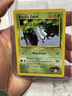 Pokemon TCG Gym Heroes Nintendo Brock's Zubat Common 74/132 NM/MT Vintage Vtg - Image 1