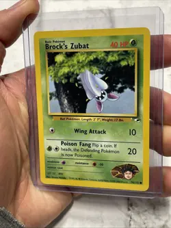 Pokemon TCG Gym Heroes Nintendo Brock's Zubat Common 74/132 NM/MT Vintage Vtg - Image 2