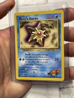 Pokemon Misty's Staryu 90/132 Gym Heroes Set, Common Condition Pokemon TCG NM/MT - Image 2