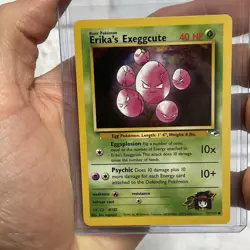 POKEMON Erika's Exeggcute 77/132 Gym Heroes Set, Common, NM Condition Nintendo - Image 1