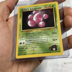 POKEMON Erika's Exeggcute 77/132 Gym Heroes Set, Common, NM Condition Nintendo - Image 2