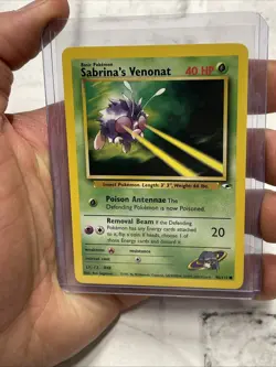 POKEMON GYM HEROES Sabrina's Venonat 96/132 Vintage Vtg Common WOTC NM Pokemon - Image 1