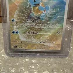 Pokemon Squirtle Illustration Rare Full Art Holo 170/165 Scarlet & Violet 151 - Image 3