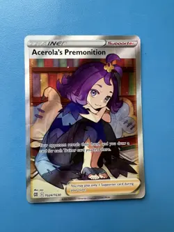 Acerola's Premonition TG24/TG30 Brilliant Stars Trainer Gallery Holo Pokemon - Image 1