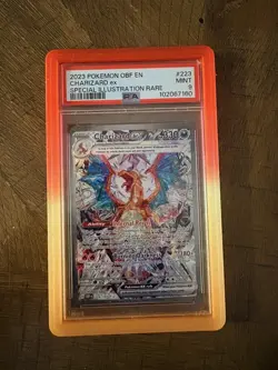 2023 POKEMON OBF EN-OBSIDIAN FLAMES SPECIAL ILLUSTRATION RARE CHARIZARD EX PSA 9 - Image 1