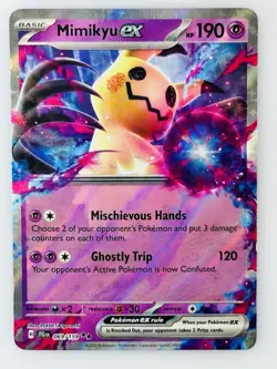 Pokemon TCG Mimikyu EX 069/159 Journey Together Extended Art Ultra Rare Holo - Image 1