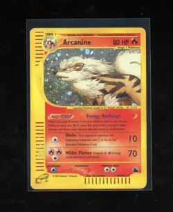 SWIRL 2003 Skyridge Arcanine Holo Foil Rare H2/H32 WOTC E-Reader Series Pokemon - Image 1