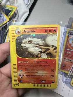 SWIRL 2003 Skyridge Arcanine Holo Foil Rare H2/H32 WOTC E-Reader Series Pokemon - Image 3