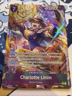 One Piece CCG Charlotte Linlin EB03-034 Alt Art SR English NM - Image 1
