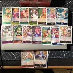 One Piece CCG EB03 Heroines Edition 16x Rare Card Bundle - No Duplicates - Image 1