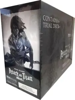 SEALED DISPLAY 6x Trial Deck+ Final Season Attack On Titan Weiss Schwarz English - Image 1