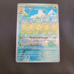 Sunflora Illustration Holo Rare Card 169/167 NM Twilight Masquerade Pokemon TCG - Image 1