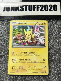 Pokemon Pikachu Holo 2016 SP Black Star Promo XY Set Card XY95 2016 LP - Image 1