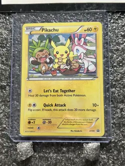Pokemon Pikachu Holo 2016 SP Black Star Promo XY Set Card XY95 2016 LP - Image 4