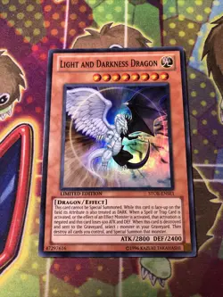 Light and Darkness Dragon STOR-ENSE1 Storm of Ragnarok Limited Edition LP Card - Image 1