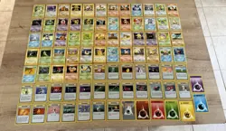 1999 Pokemon Base Set Shadowless Complete Rare Uncommon Common Cards 17-102 - Image 1