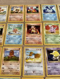 1999 Pokemon Base Set Shadowless Complete Rare Uncommon Common Cards 17-102 - Image 4