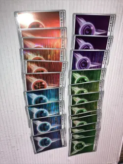 50 POKEMON ENERGY CARDS ALL HOLO FOIL SHINEY COSMO HORIZONTAL SCARLET VIOLET ERA - Image 2