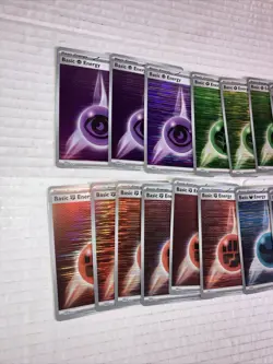 50 POKEMON ENERGY CARDS ALL HOLO FOIL SHINEY COSMO HORIZONTAL SCARLET VIOLET ERA - Image 3