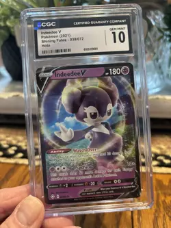 Pokemon 2021 INDEEDEE V Card 039/072 Graded CGC Gem Mint 10 - Image 1