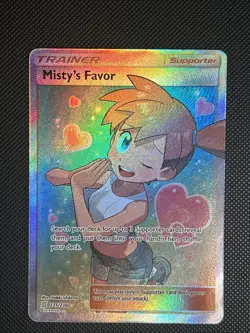 Pokemon Sun Moon Unified Minds Full Art Card Misty's Favor 235/236 - Image 1